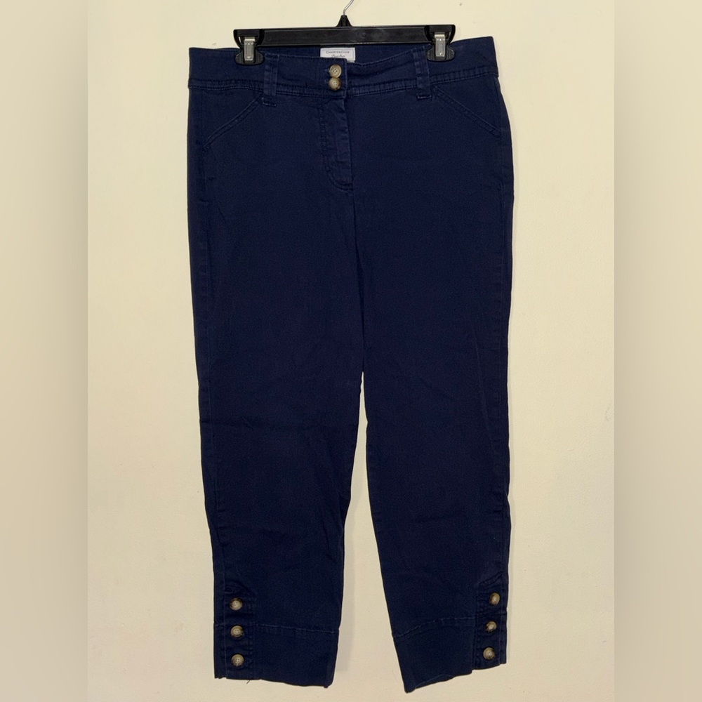 Charter Club Classic Fit Navy Capris Pants